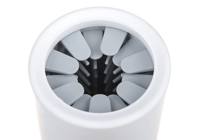 Dog paw cleaner cup with soft silicone bristles
