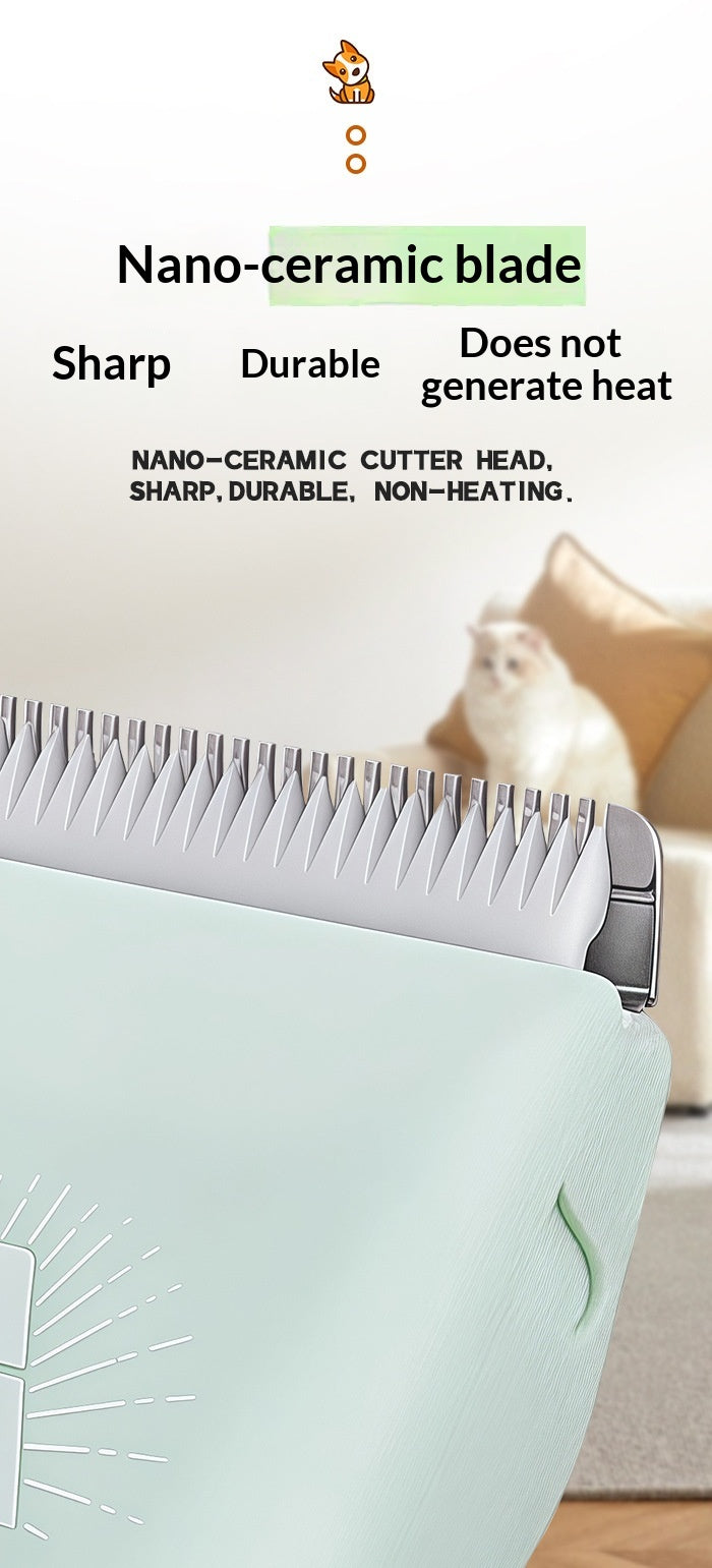 4-in-1 cordless pet grooming kit with trimmer and nail grinder