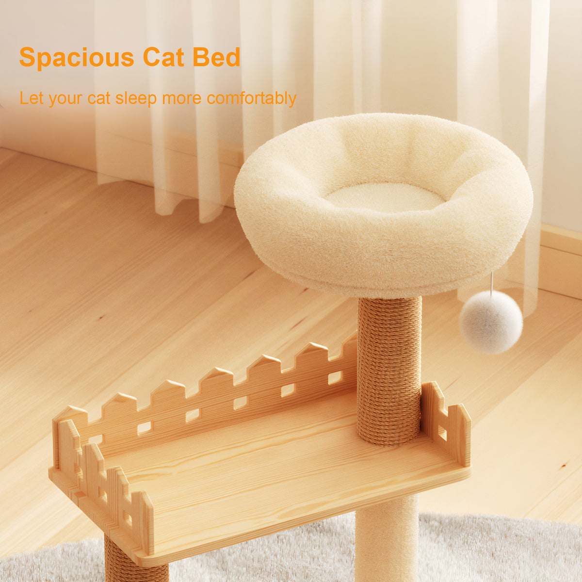 Cat tree tower dimensions 39.3 inches tall